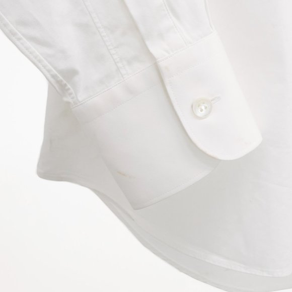 Alexander McQueen Mens Floral Embroidered White Button-Up - Picture 8 of 14